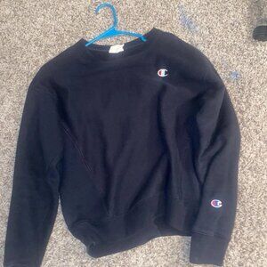 Black Champion Reserve Weave Crewneck Sweatshirt Small